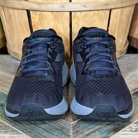 Diadora Mythos 3 Blushield Gray Black Blue Comfort Running Shoes Womens Size 8.5 - Picture 4 of 11